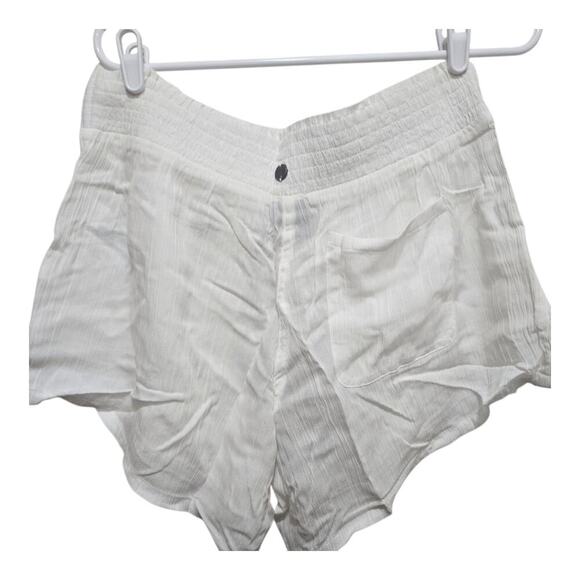 Prana shorts womens size xl white fernie hybrid swim beachy gauzy coverup - Picture 4 of 10